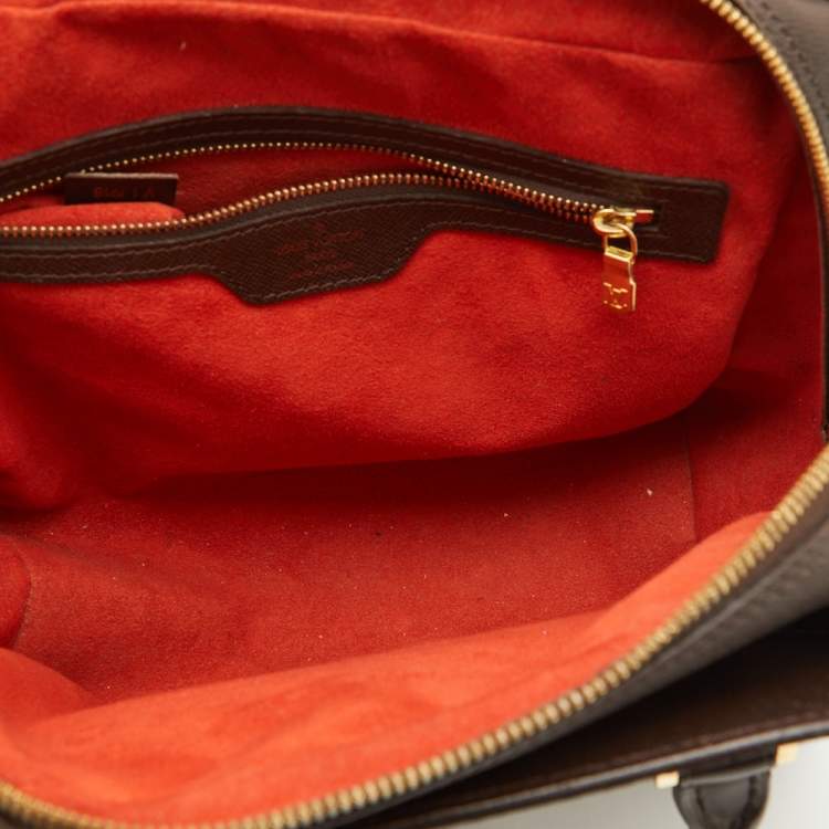 Pre Owned Louis Vuitton Damier Ebene Canvas Triana Bag