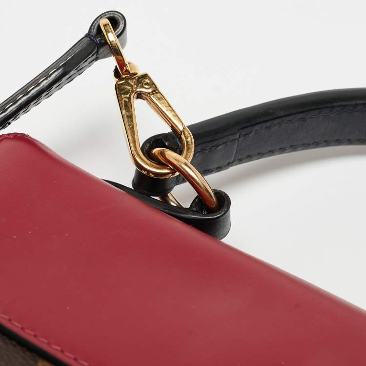 Pre Owned Louis Vuitton Tricolor Monogram Canvas and Leather Cluny BB Top Handle Bag