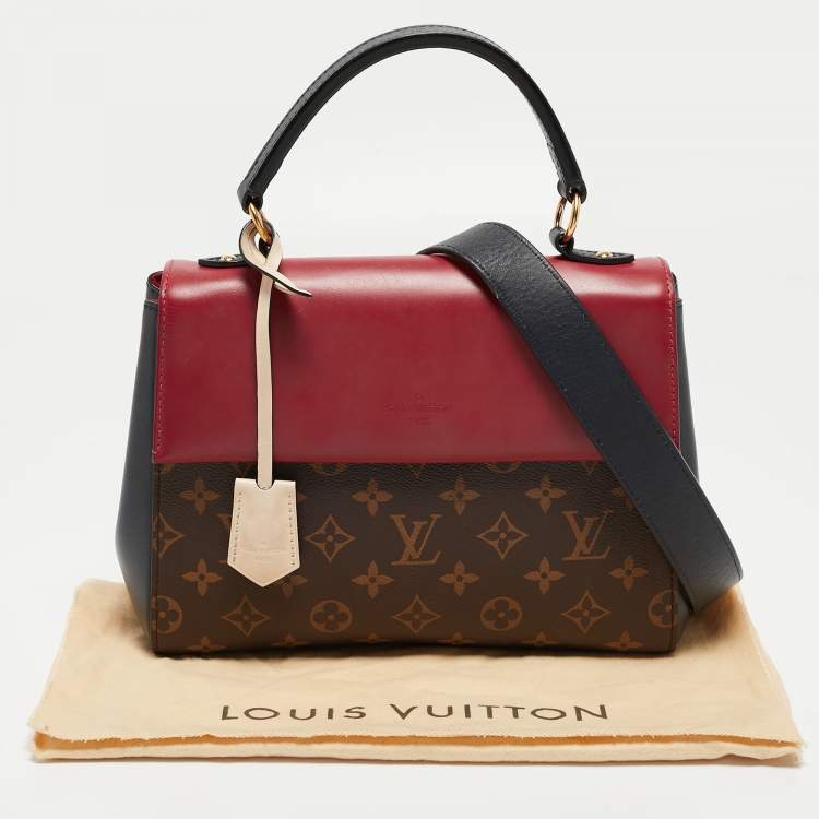 Pre Owned Louis Vuitton Tricolor Monogram Canvas and Leather Cluny BB Top Handle Bag