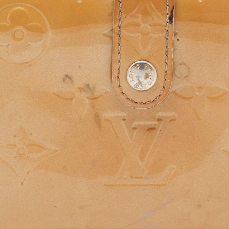 Pre Owned Louis Vuitton Noisette Monogram Vernis Portefeuille Viennois Wallet