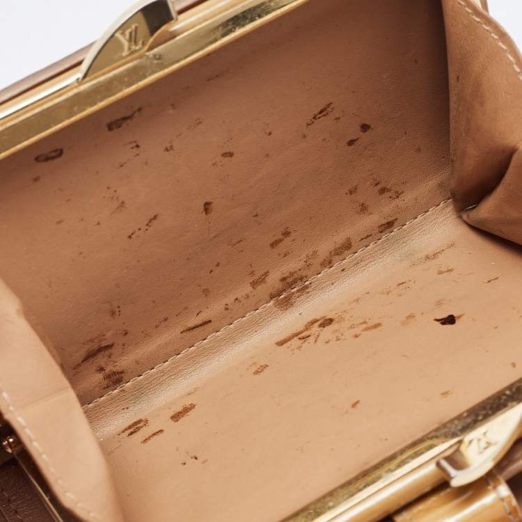 Pre Owned Louis Vuitton Noisette Monogram Vernis Portefeuille Viennois Wallet