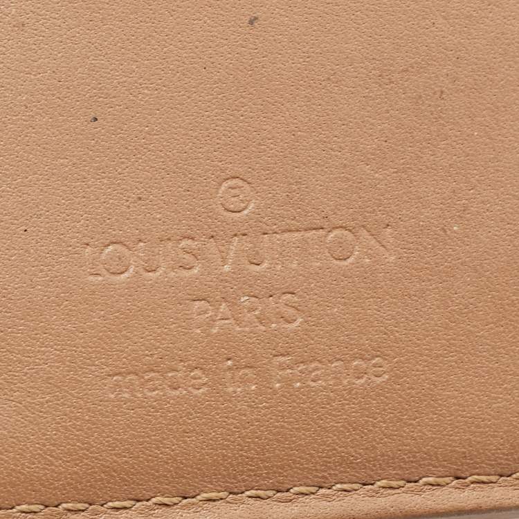 Pre Owned Louis Vuitton Noisette Monogram Vernis Portefeuille Viennois Wallet