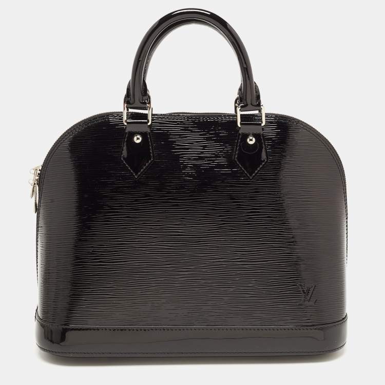 Pre Owned Louis Vuitton Black Electric Epi Leather Alma PM Bag