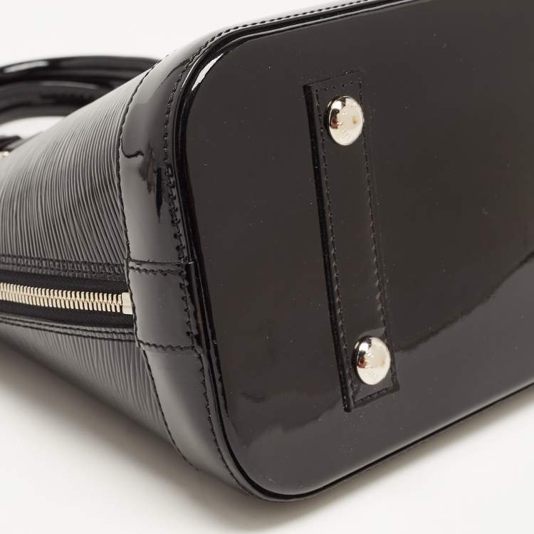 Pre Owned Louis Vuitton Black Electric Epi Leather Alma PM Bag