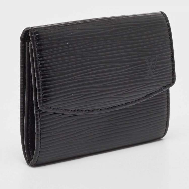 Pre Owned Louis Vuitton Black Epi Leather Business Card Holder