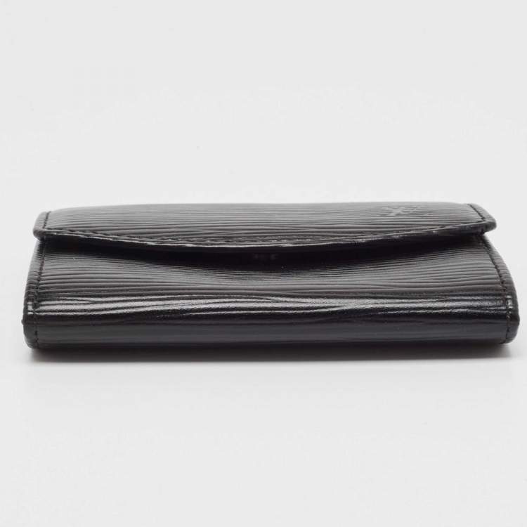 Pre Owned Louis Vuitton Black Epi Leather Business Card Holder