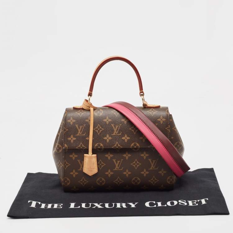 Pre Owned Louis Vuitton Monogram Canvas and Leather Cluny BB Bag