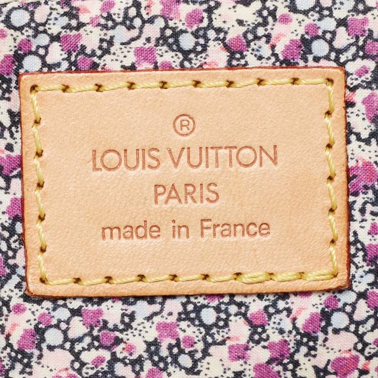 Pre Owned Louis Vuitton Blue Monogram Denim Limited Edition Patchwork Speedy Bag