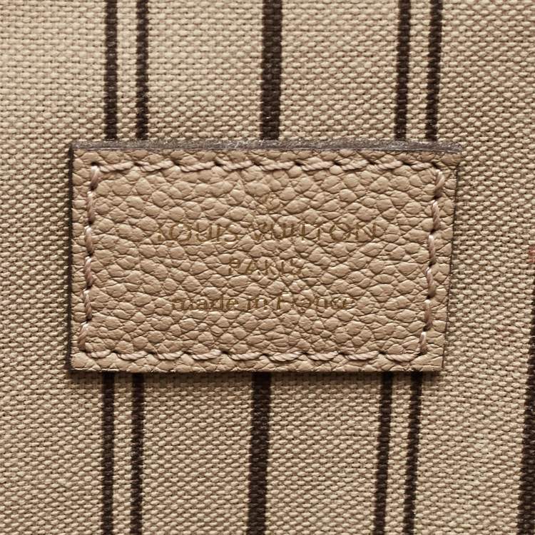 مملوكة مسبقًا Louis Vuitton Tourterelle Monogram Empreinte Leather Pochette Metis Bag