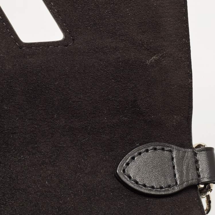 Pre Owned Louis Vuitton Black/White Malletage Epi Leather Twist PM Bag