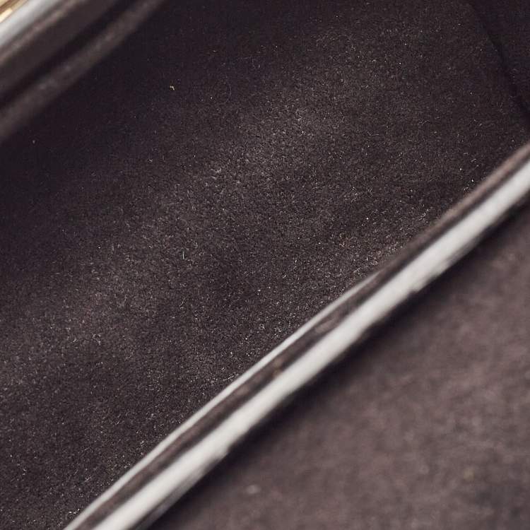Pre Owned Louis Vuitton Black/White Malletage Epi Leather Twist PM Bag