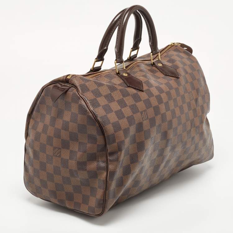 مملوكة مسبقًا Louis Vuitton Damier Ebene Canvas Speedy 35 Bag
