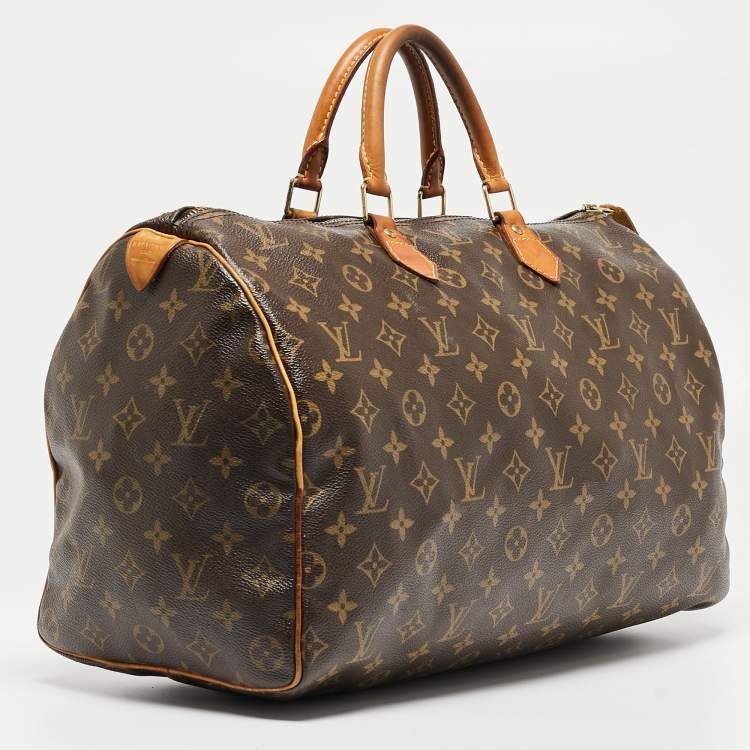Pre Owned Louis Vuitton Monogram Canvas Speedy 40 Bag