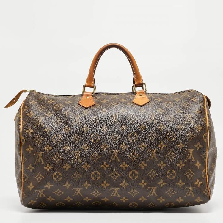 Pre Owned Louis Vuitton Monogram Canvas Speedy 40 Bag