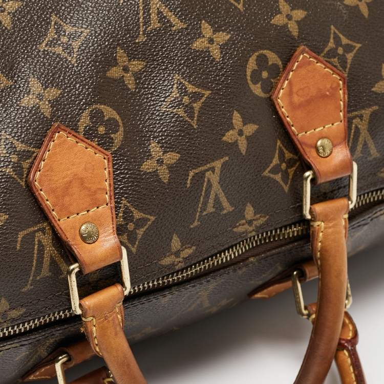 Pre Owned Louis Vuitton Monogram Canvas Speedy 40 Bag
