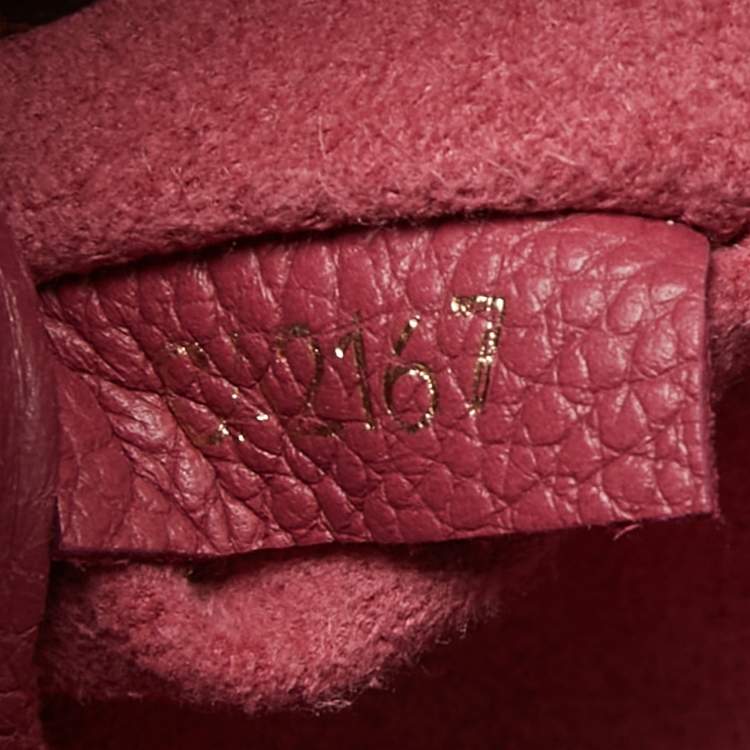 Pre Owned Louis Vuitton Aurore Leather and Monogram Canvas Pallas BB Bag