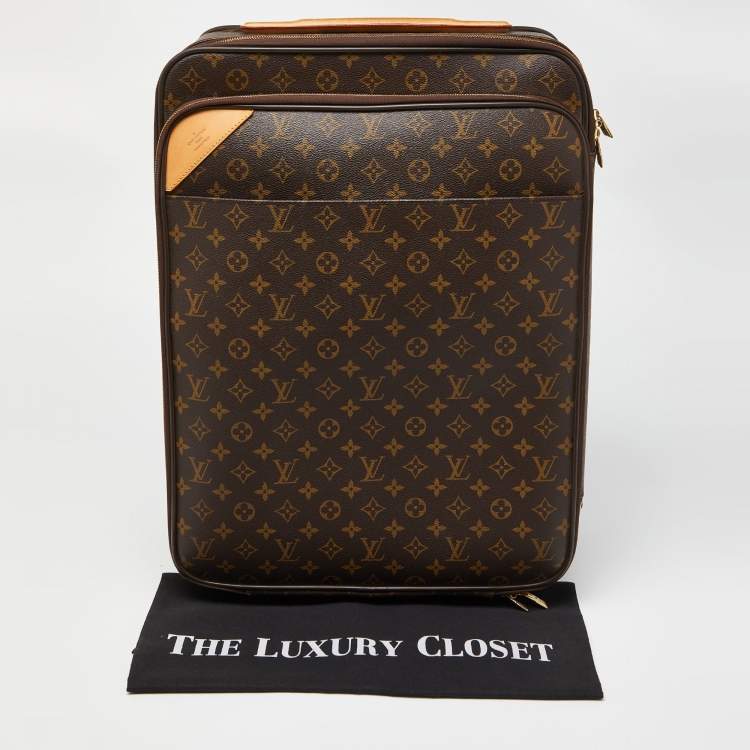 Pre Owned Louis Vuitton Monogram Canvas Business Pegase Legere 55 Luggage