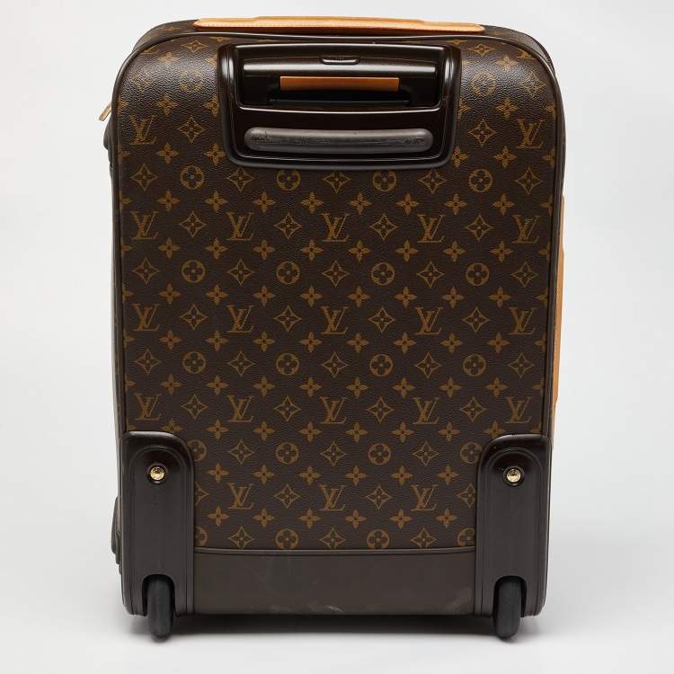 Pre Owned Louis Vuitton Monogram Canvas Business Pegase Legere 55 Luggage
