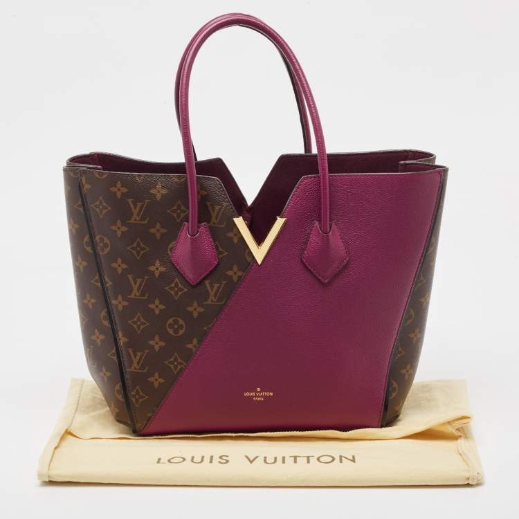 Pre Owned Louis Vuitton Aurore Monogram Canvas and Leather Kimono MM Bag