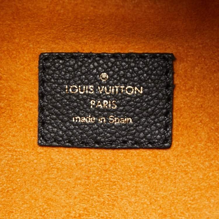 Pre Owned Louis Vuitton Black Monogram Empreinte Leather Bum Bag