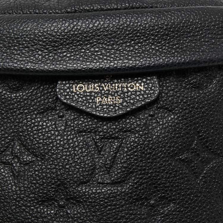 Pre Owned Louis Vuitton Black Monogram Empreinte Leather Bum Bag
