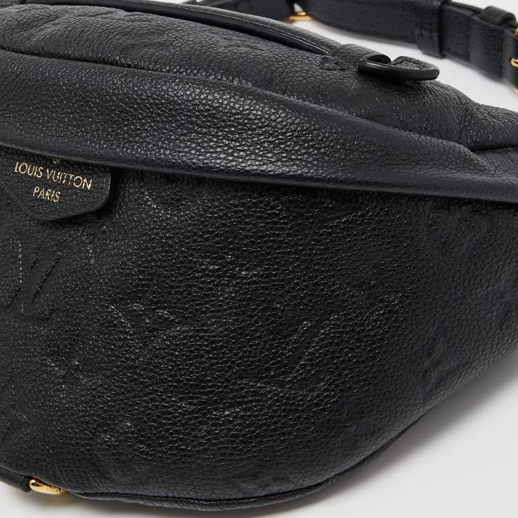 Pre Owned Louis Vuitton Black Monogram Empreinte Leather Bum Bag