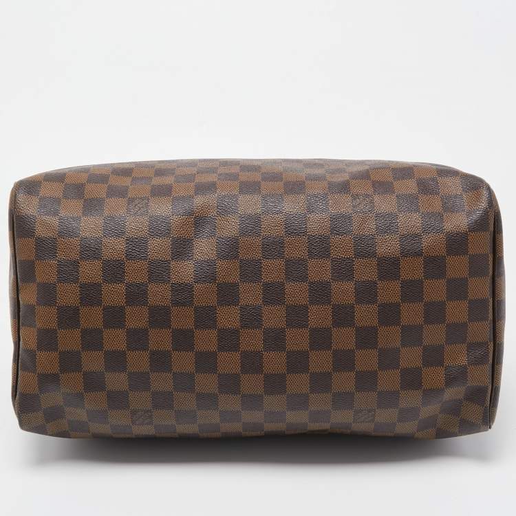 Pre Owned Louis Vuitton Damier Ebene Canvas Speedy 35 Bag