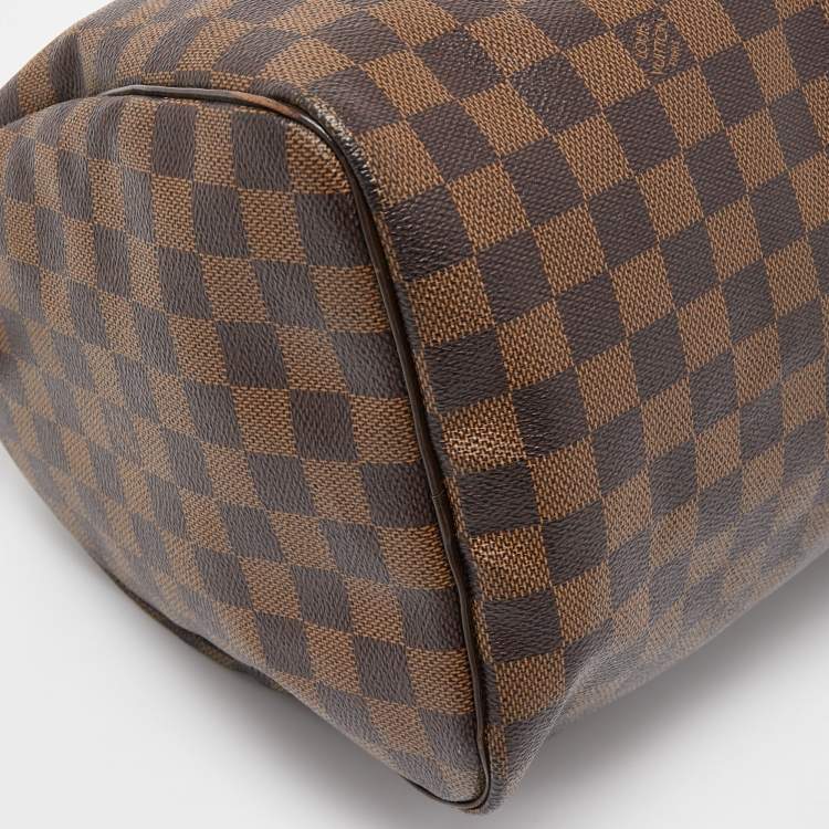 Pre Owned Louis Vuitton Damier Ebene Canvas Speedy 35 Bag