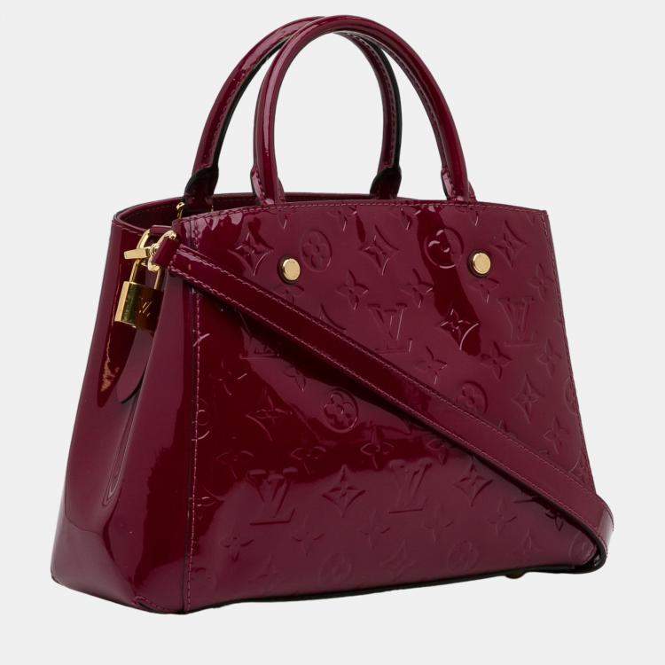 Louis Vuitton Red Monogram Vernis Montaigne BB Louis Vuitton TLC