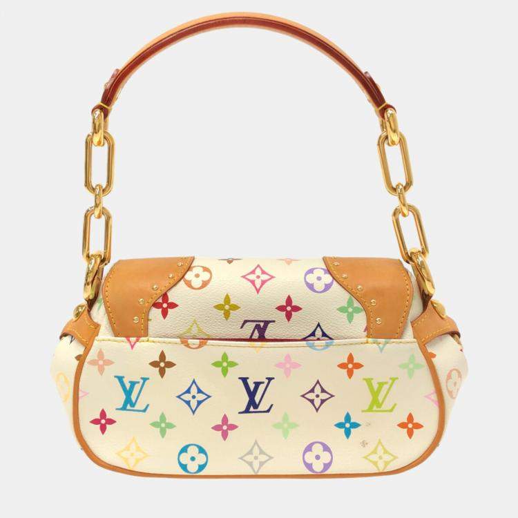 Pre Owned Louis Vuitton Brown/White Monogram Multicolore Marilyn