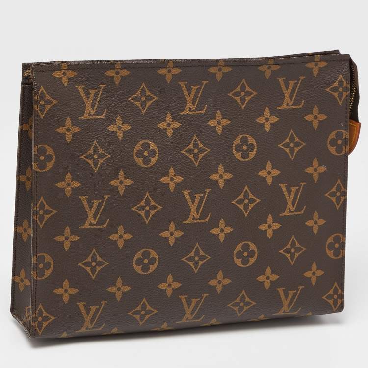 Pre Owned Louis Vuitton Monogram Canvas Toiletry Pouch 26