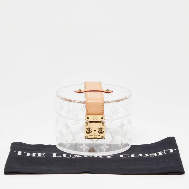 Pre Owned Louis Vuitton Monogram Plexiglass Box Scott 