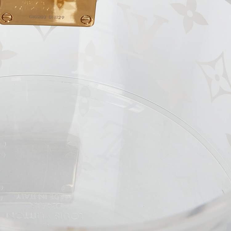 Pre Owned Louis Vuitton Monogram Plexiglass Box Scott 