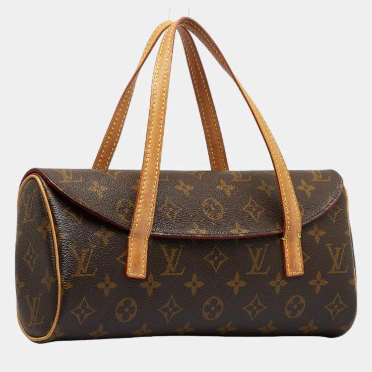 Pre Owned Louis Vuitton Brown Canvas Monogram Sonatine bag