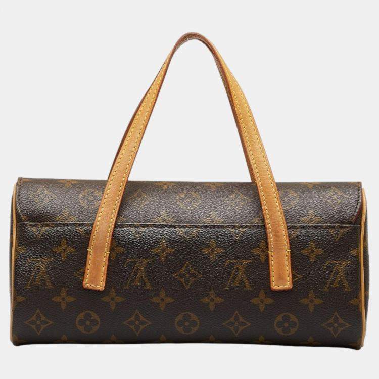 Pre Owned Louis Vuitton Brown Canvas Monogram Sonatine bag