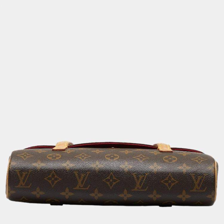 Pre Owned Louis Vuitton Brown Canvas Monogram Sonatine bag