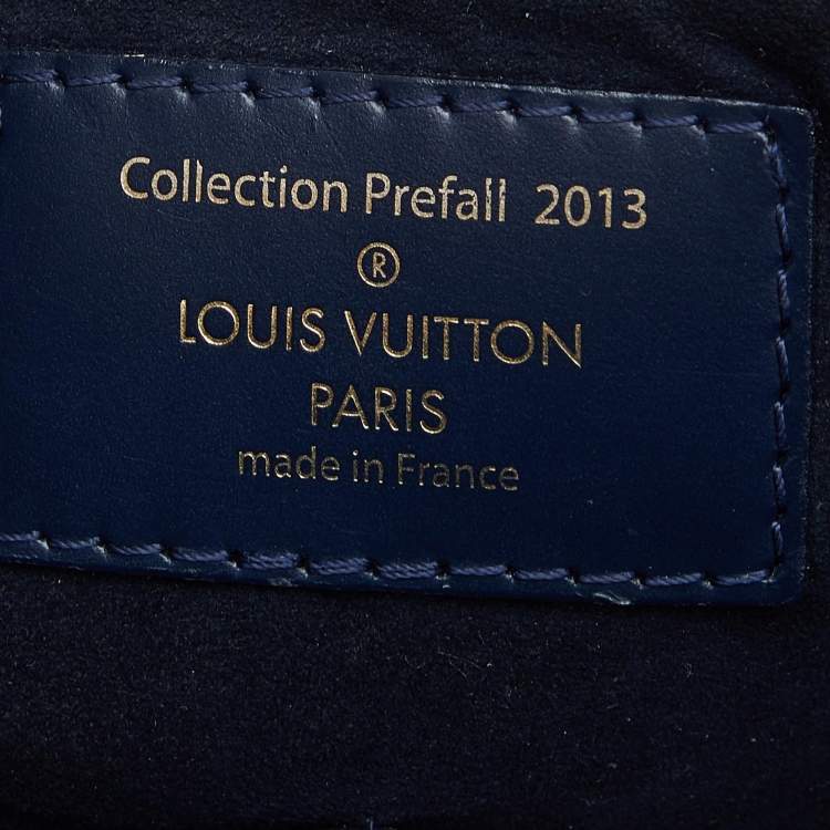 Pre Owned Louis Vuitton Blue Damier Ebene Paillettes Limited Edition Speedy 30 Bag