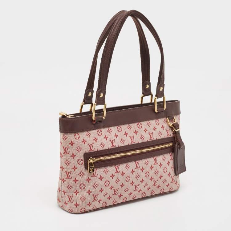 Pre Owned Louis Vuitton Pink Monogram Mini Lin Lucille PM TST Bag