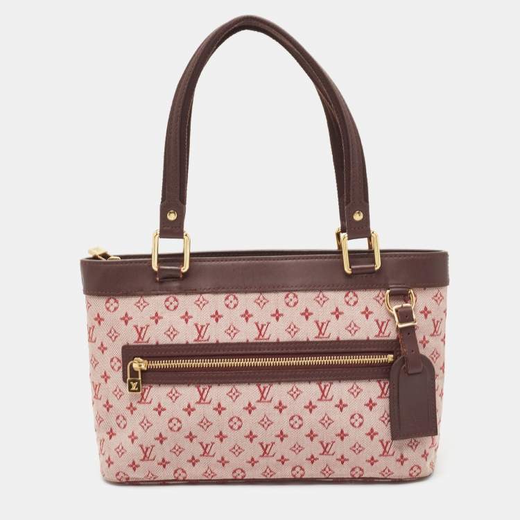 Pre Owned Louis Vuitton Pink Monogram Mini Lin Lucille PM TST Bag