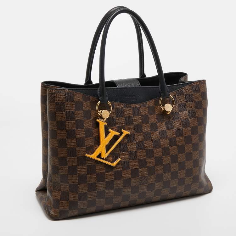 Pre Owned Louis Vuitton Black Damier Ebene Canvas LV Riverside Bag