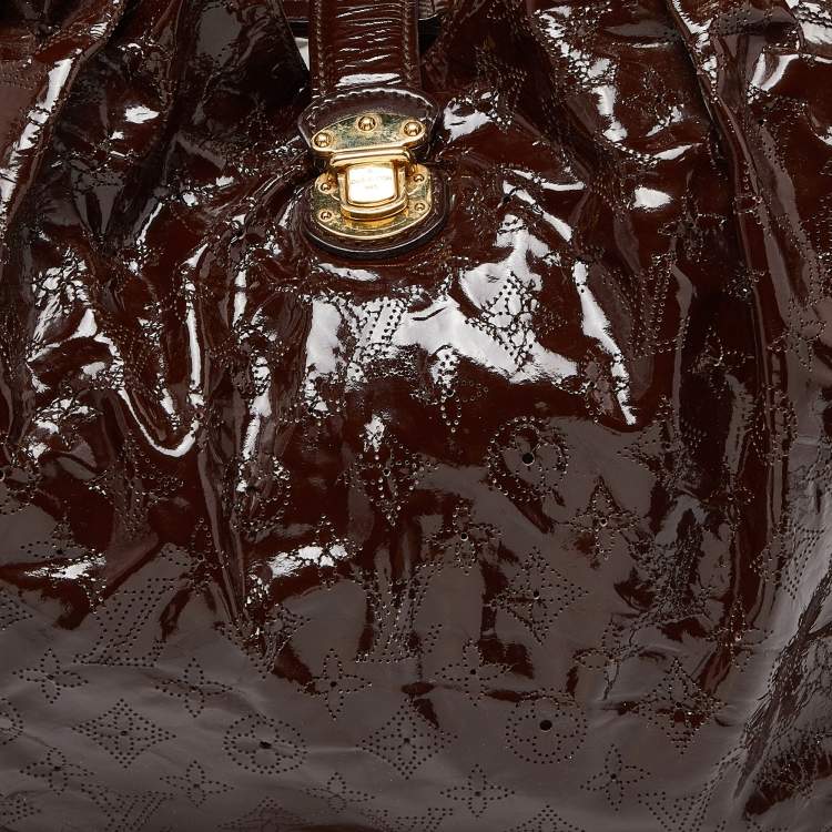 مملوكة مسبقًا Louis Vuitton Marron Mahina Patent Leather Surya XL Bag