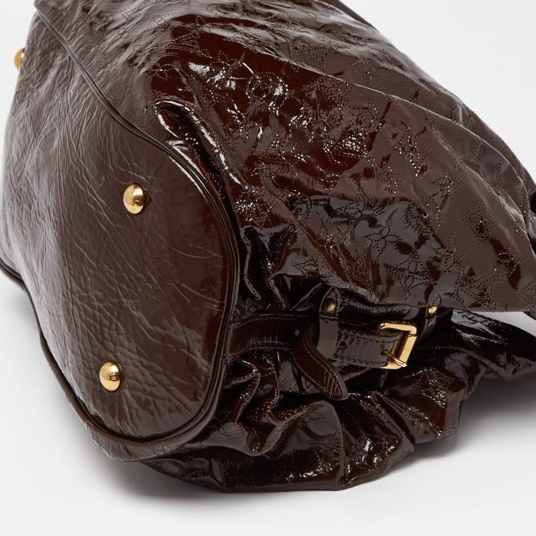 مملوكة مسبقًا Louis Vuitton Marron Mahina Patent Leather Surya XL Bag