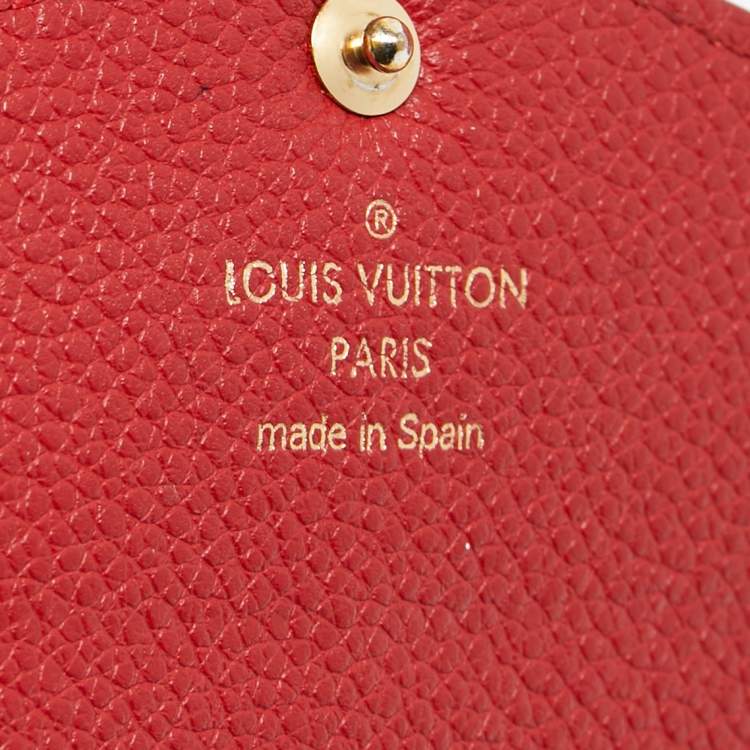 مملوكة مسبق�ًا Louis Vuitton Red Monogram Empreinte Leather Sarah Wallet