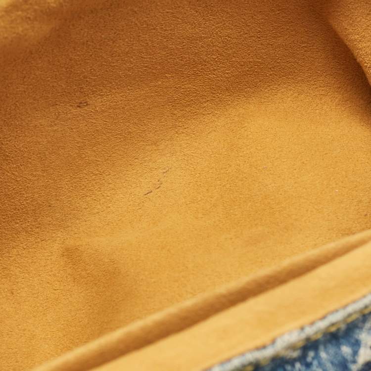 Pre Owned Louis Vuitton Blue Monogram Denim Pleaty Bag