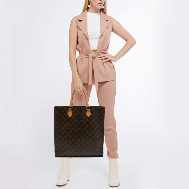 Pre Owned Louis Vuitton Monogram Canvas Sac Plat GM Bag
