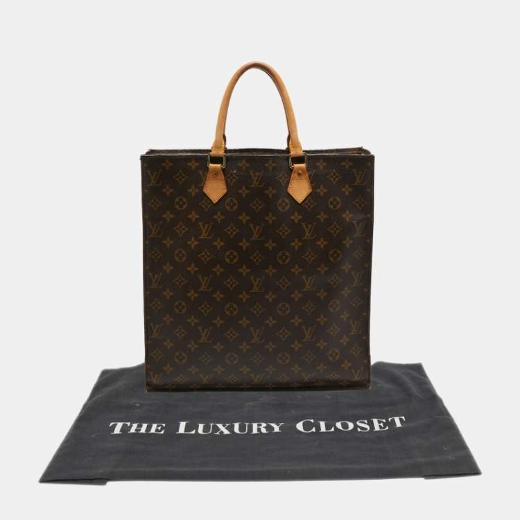 Pre Owned Louis Vuitton Monogram Canvas Sac Plat GM Bag