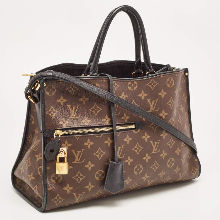 Pre Owned Louis Vuitton Black Monogram Canvas Popincourt MM Bag