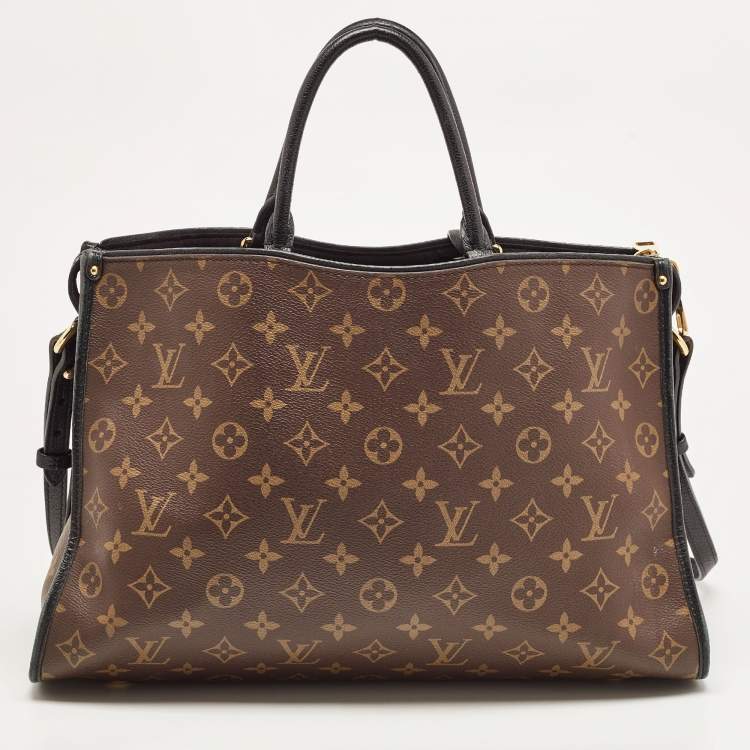 Pre Owned Louis Vuitton Black Monogram Canvas Popincourt MM Bag