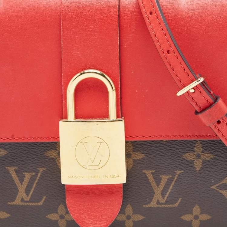 Pre Owned Louis Vuitton Coquelicot Monogram Canvas Locky BB Bag