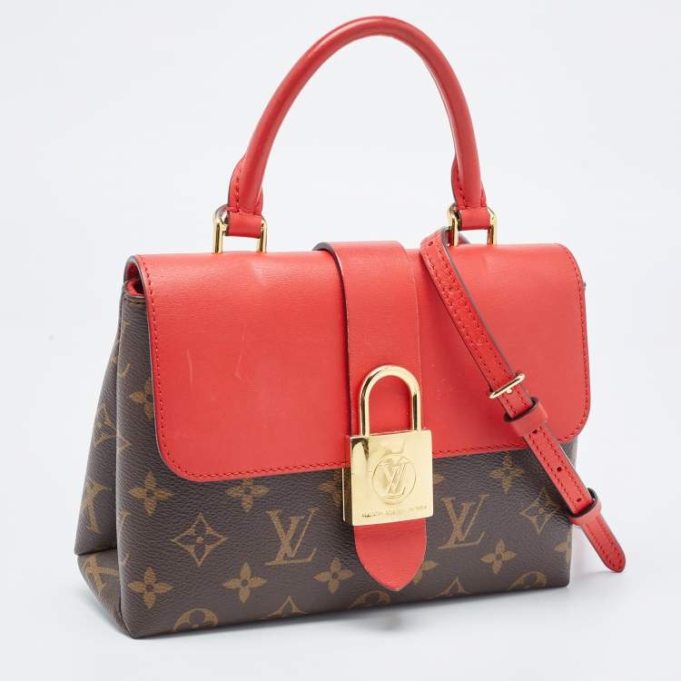 Pre Owned Louis Vuitton Coquelicot Monogram Canvas Locky BB Bag
